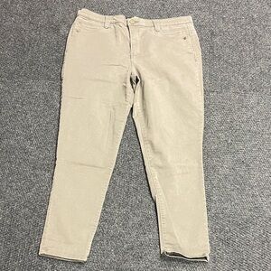 Democracy Ab Solution womens skinny colored jeans size 14 Dirty Gray Tan